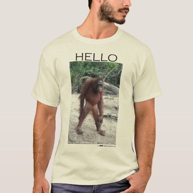 Grüße von einem Orang-Utan T-Shirt (Vorderseite)