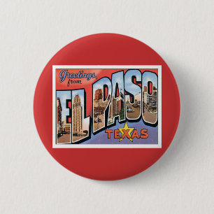 Grüße von El Paso, Texas Button
