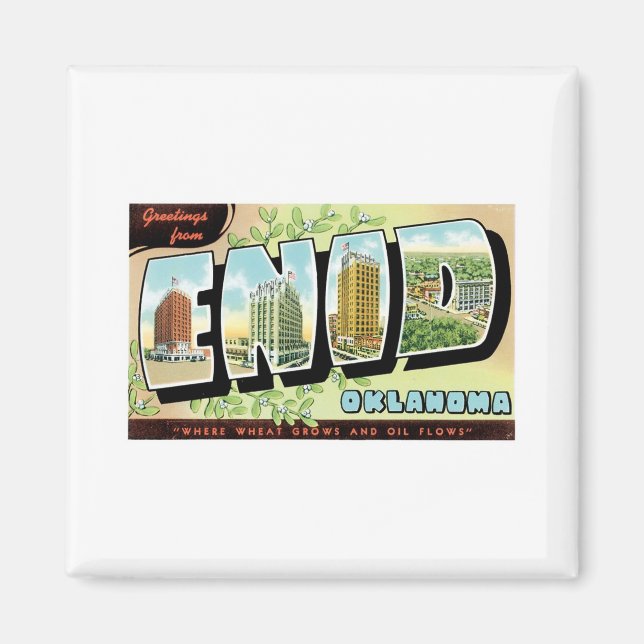 Grüße von Enid, Oklahoma Magnet (Vorne)