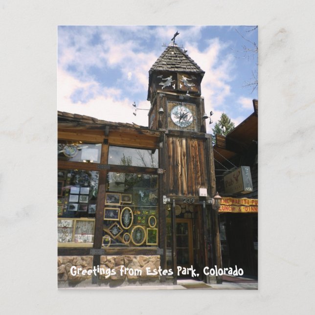 Grüße von Estes Park Post Card Postkarte (Vorderseite)
