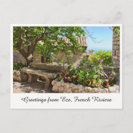 Grüße von Eze, Postkarte der französischen Riviera