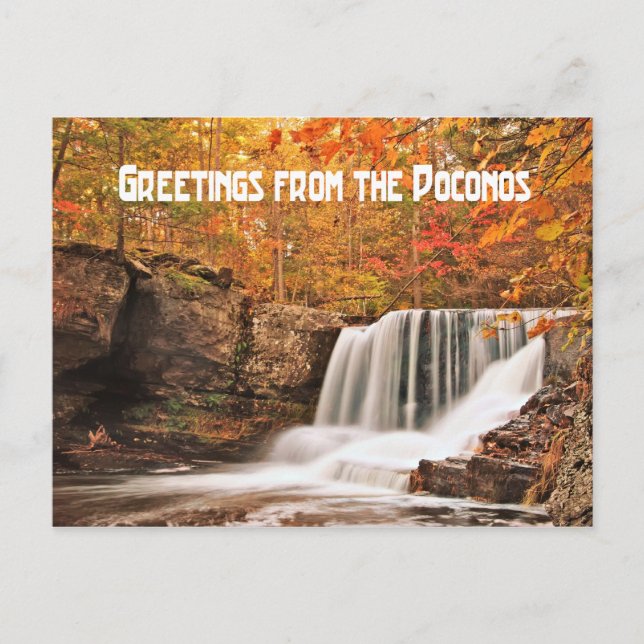 Grüße von Factory Falls, Pennsylvania Postkarte (Vorderseite)