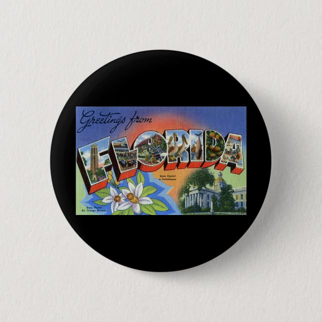 Grüße von Florida Button (Vorderseite)