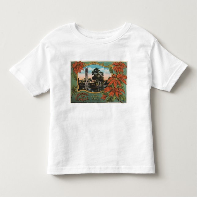 Grüße von Florida der Sonnenschein-Staat Kleinkind T-shirt (Vorderseite)