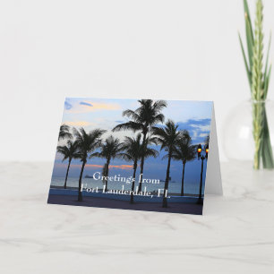 Grüße von Fort Lauderdale Karte