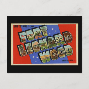 Grüße von Fort Leonard Wood Missouri Postkarte