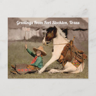Grüße von Fort Stockton, Texas Postcard Postkarte