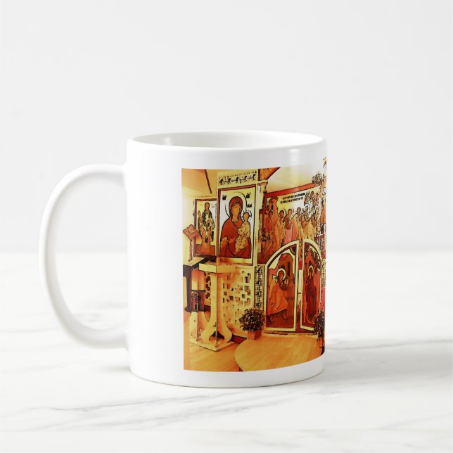 Grüße von Franc Yakov Kaffeetasse (Links)