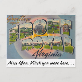 Grüße von Front Royal, Virginia Postkarte