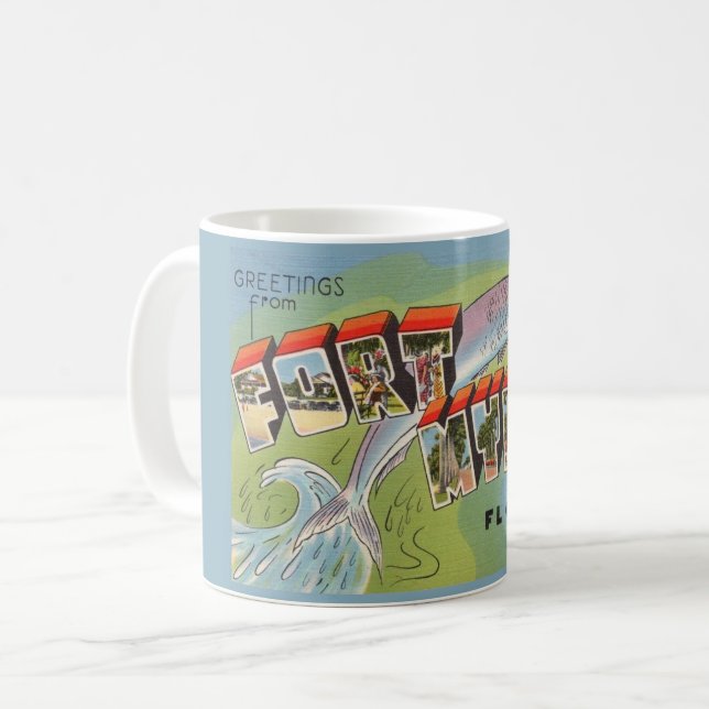 Grüße von Ft. Myers Florida Tasse (Vorderseite Links)