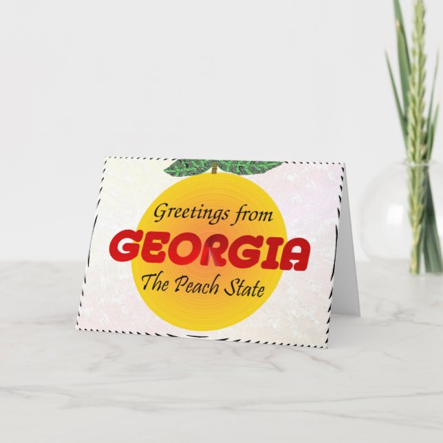 Grüße von Georgia Karte (Vorderseite)