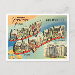 Grüße von Goldsboro, North Carolina Travel Postkarte