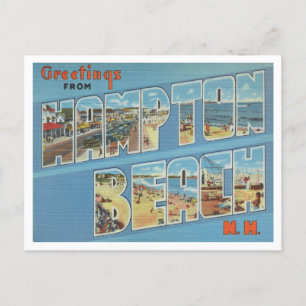 Grüße von Hampton Beach, New Hampshire Reise Postkarte