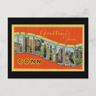 Grüße von Hartford Connecticut Postkarte