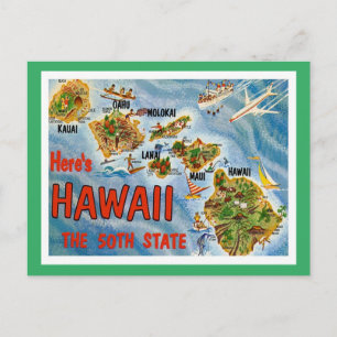 Grüße von Hawaii Postkarte