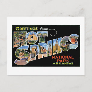 Grüße von heißen Quellen! Postkarte