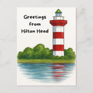 Grüße von Hilton Head Island 2025 Postkarte