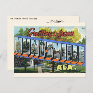 Grüße von Huntsville, AL Postcard Postkarte