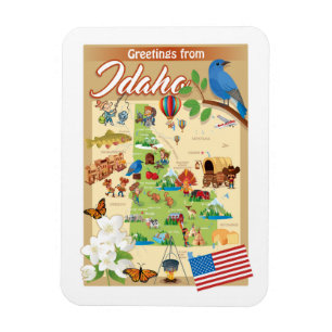 Grüße von Idaho Magnet