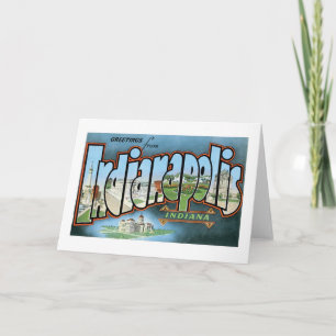 Grüße von Indianapolis, Indiana! Karte