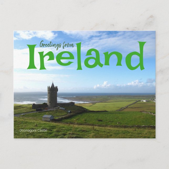 Grüße von Irland Doonagore Castle Postcard Postkarte (Vorderseite)