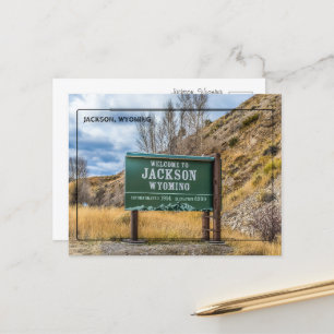 Grüße von Jackson, Wyoming Postkarte
