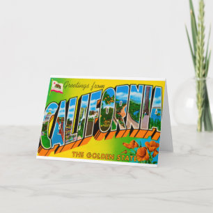 Grüße von Kalifornien Karte