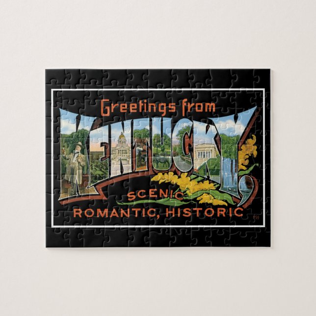 Grüße von Kentucky-historischem romantischem Puzzle (Horizontal)