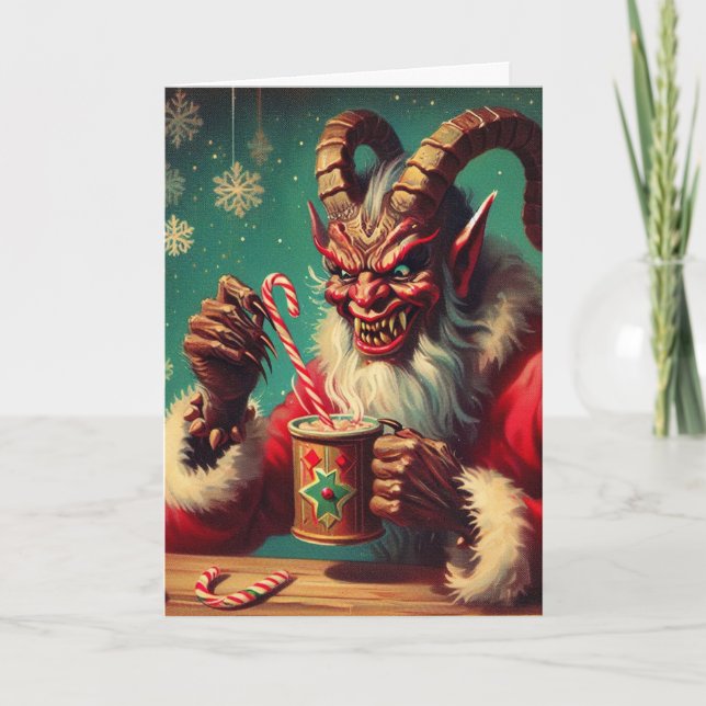 Grüße von Krampus Karte (Vorderseite)
