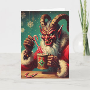 Grüße von Krampus Karte