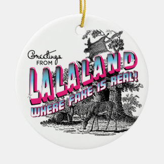 Grüße von LALA landen - wo Fake wirklich ist Keramik Ornament