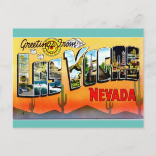 Grüße von Las Vegas Nevadas Reise Postkarte
