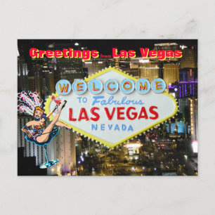 Grüße von Las Vegas Postkarte