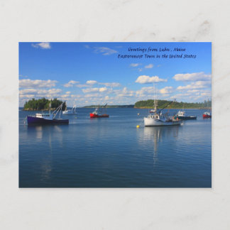 Grüße von Lubec, Maine Postkarte