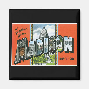Grüße von Madison, Wisconsin! Magnet