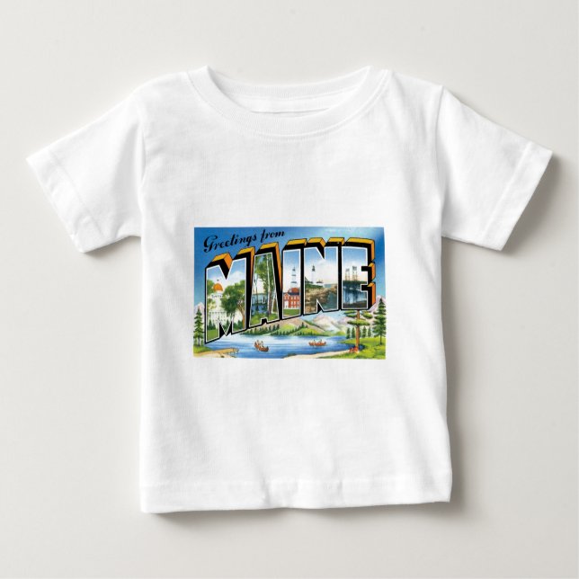 Grüße von Maine! Baby T-shirt (Vorderseite)