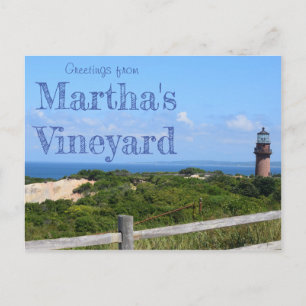 Grüße von Martha's Vineyard Postkarte