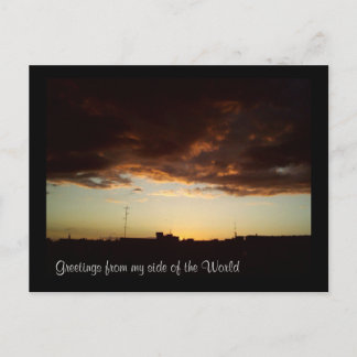 Grüße von meiner Seite der Welt Postkarte
