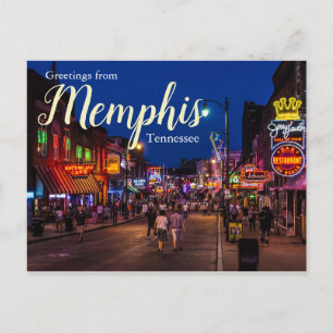 Grüße von Memphis Tennessee Postcard Postkarte