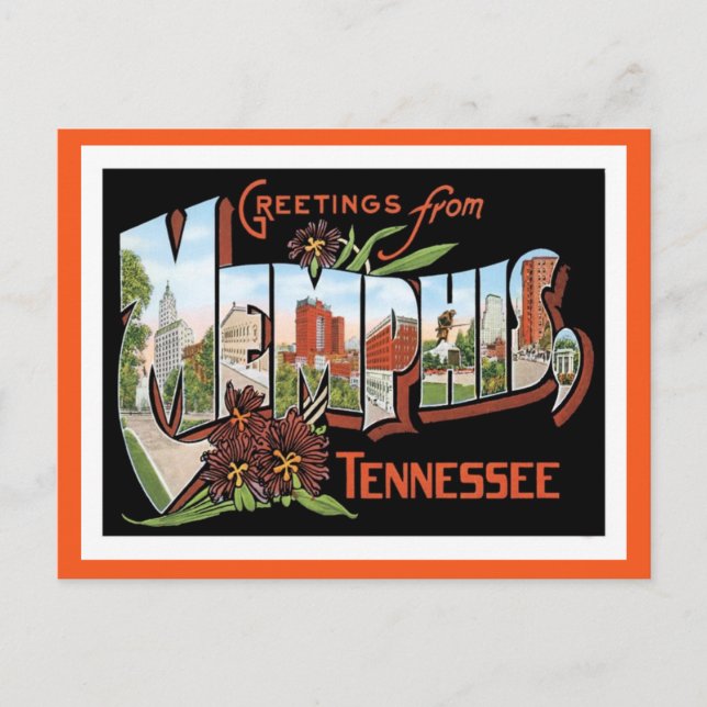 Grüße von Memphis Tennessee US City Postkarte (Vorderseite)
