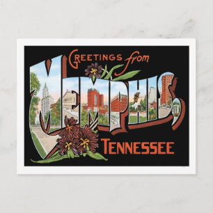 Grüße von Memphis Tennessee US City Postkarte