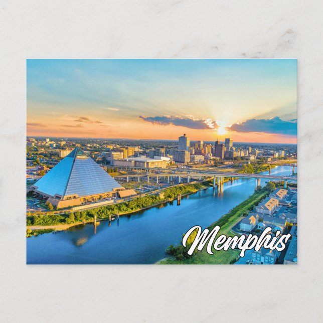 Grüße von Memphis, Tennessee, USA Postkarte (Vorderseite)