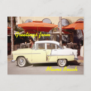 Grüße von Miami Beach Postkarte