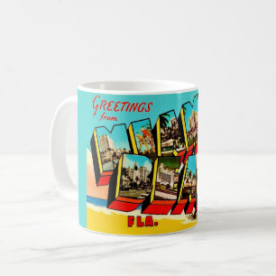 Grüße von Miami Beach Postkarte Kaffeetasse