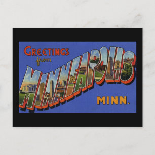 Grüße von Minneapolis Minnesota Postkarte