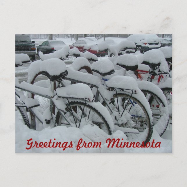 Grüße von Minnesota Postkarte (Vorderseite)