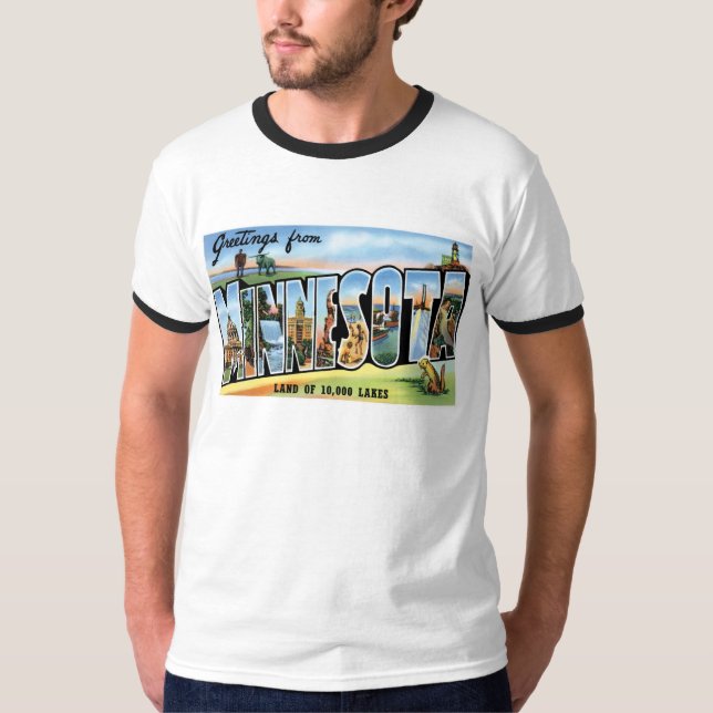 Grüße von Minnesota! T-Shirt (Vorderseite)