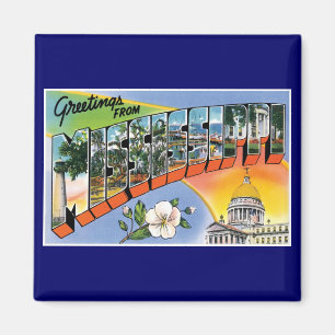 Grüße von Mississippi! Magnet