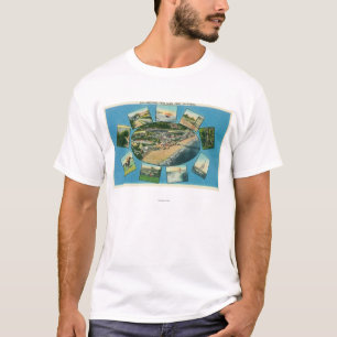Grüße von mit landschaftlichem ViewsSanta Cruz, CA T-Shirt