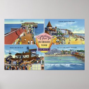 Grüße von mit landschaftlichen Ansichten 2 Poster